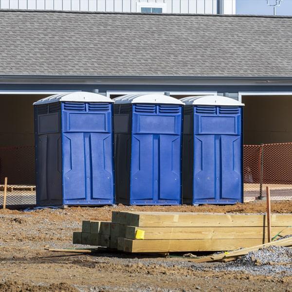 Heavy-duty construction site porta potty in Youngstown, Ohio